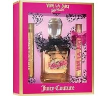 Juicy Couture Gold Couture Trio Set Eau de Parfum Spray for Women, Pocket Spray, Sensual Fragrance, Floral and Fruity, Dāvana sievietēm