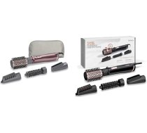 BaByliss Beliss Big Hair 1000 Watt 4-in-1 karstā gaisa matu ieveidotājs ar uzglabāšanas somu, pelēks un AS200E rotējošo karstā gaisa suku komplekts, joniskā suku un stila birste, 1000 Watt, 4 pielikumi, melns, 5 detaļu komplekts