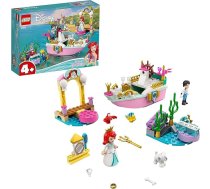 LEGO 43191 Disney princeses Arielas nāras rotaļlietu komplekts ar brīvdienu laivu bērniem no 4 gadu vecuma