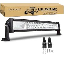 SKYWORLD 22 collu 56 cm 270 W LED darba gaismas josla izliekta 12 V 24 V papildu lukturis Auto LED darba gaismas josla Ūdensizturīga gaismas josla automašīnām SUV Offroad ATV kravas automašīnām 4 x 4