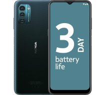 Nokia G21 6,5" HD+ viedtālrunis ar Android 11, 90 Hz atsvaidzināšanas ātrums, 18 W ātrās uzlādes jauda, 4 GB RAM un 64 GB atmiņas, 5050 mAh, 50 MP trīskāršā kamera, ziemeļnieciski zils