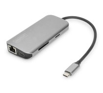 Digitus da-70884 universālā usb-c dokstacija