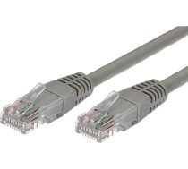 Cat.5e rj45 utp vara patch vadu kabelis 1m. pelēks