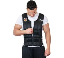 DH FitLife regulējama svērta veste 20 kg muskuļu veidošanai un spēka treniņiem, svērta veste, skriešanas veste, sieviešu vīriešu fitnesa veste