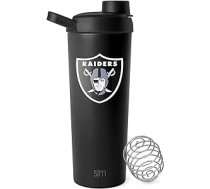 Vienkārša, mūsdienīga, oficiāli licencēta NFL Kanzassitijas Chiefs nerūsējošā tērauda kratītāja pudele ar bumbu, 24 oz, metāla izolācijas kauss, olbaltumvielu maisījumi, pirms treniņa kokteiļu rallija kolekcija, Kanzasa