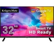 Kruger&Matz 32 collu HD Google TV, DVB-T2/S2/T/C H.265 HEVC LEC-KM0232-SA