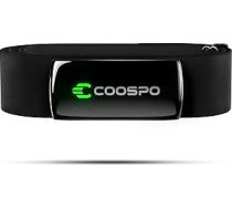 COOSPO H9Z pulsometra krūšu siksna, uzlādējama Bluetooth 5.0/ANT+ pulsometra krūšu siksna, IP67 ūdensizturīgs HRM fitnesa izsekotājs, saderīgs ar Polar Wahoo Strava Garmin Zwift