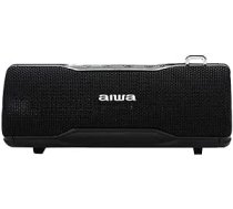 AIWA BST-500BK: TWS stereo Bluetooth skaļrunis pārnēsājams melns Android vai iPhone ierīcēm