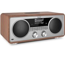 TechniSat Digitradio 602, kompakta sistēma ar 70 vatu 2.1 skaļruņu sistēmu (Stereo mūzikas centrs ar interneta radio, DAB+, FM, CD atskaņotājs, USB, Bluetooth, lietotņu vadība, Qi uzlādes stacija)