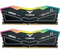 TEAMGROUP T-Force Delta RGB DDR5 32GB komplekts (2x16GB) 6400MHz (PC5-51200) CL40 darbvirsmas atmiņas moduļa operatīvā atmiņa (melns) Z690 — FF3D532G6400HC40BDC01