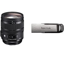 Sigma 24–70 mm F2.8 DG OS HSM mākslas objektīvs, kas paredzēts Canon EF objektīvam Bayonet & SanDisk Ultra Flair USB 3.0 zibatmiņas disks 64 GB