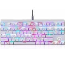 MOTOSPEED mehāniskā spēļu tastatūra CK101 RGB (balta)