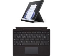 Microsoft Surface Pro 9, 13 collu planšetdators "2 in 1" (Intel Core i5, 8 GB RAM, 256 GB SSD, Win 11 Home), grafīts + Surface Pro 8/9 / X Signature tastatūra, melns