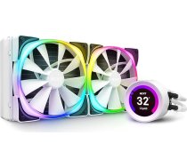 NZXT Kraken Liquid Cooler Z63 RGB 280 mm - RL-KRZ63-RW - AIO RGB CPU dzesētājs - Regulējams LCD displejs - Uzlabots sūknis - RGB savienojums - Aer RGB 2 140 mm, radiatora ventilators (iekļauts 2) - Balts