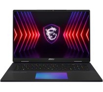 MSI Titan 18 HX spēļu klēpjdators, 18,0 collu UHD+ Mini-LED 120 Hz, Intel® Core™ i9 14900HX, NVIDIA GeForce RTX 4090, 32 GB DDR5, 2 TB SSD, Windows 11 Pro, QWERTZ tastatūra, A14VIG-206, melns/sudrabots