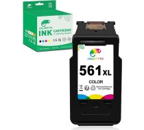 COLORETTO CL-561XL (1 krāsaina) atjaunota tintes kasetne priekš Canon CL-561 XL izmantošanai ar Pixma TS5350 TS7450 TS5351 TS5352 TS5353 TS7451 Multipack