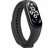 Xiaomi Mi Smart Band 7 1,62 collu AMOLED displejs Fitnesa aktivitāšu sekotājs, SpO2, miega un sirdsdarbības monitorings, 120+ treniņu režīmi, 14 dienu akumulatora darbības laiks, 5ATM, Mi Fit App, melns, melns