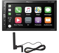 Pioneer SPH-EVO62DAB-AN multivides centrs - 6,8 collu skārienjūtīgais ekrāns, 1,5 A USB ātrā uzlāde, Apple CarPlay, Android Car, DAB/DAB+ digitālais radio, Bluetooth, 13 joslu ekvalaizers, komplektā DAB antena