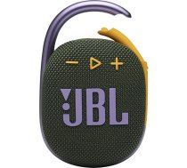 JBL Clip 4 ūdensnecaurlaidīgs pārnēsājams Bluetooth skaļrunis ar līdz 10 stundu akumulatoru - zaļš