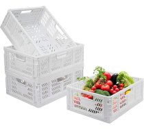 Salokāmas plastmasas glabāšanas kastes, plauktu grozi, 4 saliekamo glabāšanas grozu komplekts, virtuves atvilktņu ieliktņi, saliekamas glabāšanas kastes, transportēšanas kastes, skapju konteineri, kubi, mājas, birojs, guļamistaba,