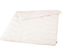 sleepling Virgin Wool Vissezonas segas pārvalks 100% kokvilna Vidēja sega 135 x 200 cm Balta