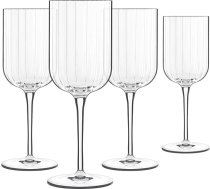 Luigi Bormioli Bach-Serie Weißweinglas 4er Set - 280 ml Volumen - Geblasenes High-Tech Glas, Titaniumverstärkter Schaft - Perfekt für jede Weinart