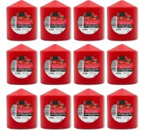 Aromātiskās sveces Berries XL 70 x 57 mm - 12 aromātisko sveču iepakojums - ilgs darbības laiks un maigs citrusaugļu aromāts - 22-24 stundu ilgums - aromterapija ar svecēm