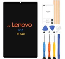 LCD displejs Lenovo Tab M10 FHD Plus TB-X606 TB-X606F TB-X606X 10.1" ekrāna nomaiņas skārienjūtīgā ekrāna digitālo ierīču komplekts ar remonta komplektu melns