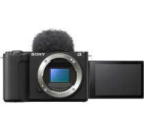 Sony Alpha ZV-E10 II bezspoguļa APS-C video kamera ar maināmu objektīvu (4K60p video, 4:2:2 10 bitu ieraksti, 26 MP, uzlabota digitālā stabilizācija, reāllaika autofokuss ar acu noteikšanu)