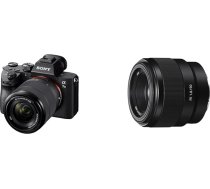 Sony Alpha 7 III bezspoguļa pilna kadra kamera ar 28-70 mm f/3,5-5,6 tālummaiņas objektīvu un standarta objektīvu SEL-50F18F