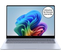 Samsung Galaxy Book4 Edge Galaxy AI klēpjdators, 16 collu displejs, 16 GB RAM, Snapdragon X Elite procesors, 512 GB atmiņa, kopilots, safīra zils