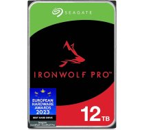 Seagate IronWolf Pro 12TB NAS iekšējais cietais disks 3,5" 7200RPM CMR 256MB Cache SATA 6Gb/s iekļauts 3 gadu glābšanas pakalpojums Modelis Nr.: ST12000NTZ01