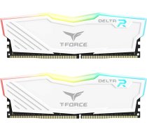 TEAMGROUP Team T-Force Delta RGB DDR4 spēļu atmiņa, 2 x 8 GB, 3600 MHz, 288 pin DIMM, balta krāsā