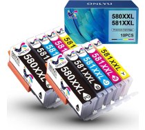 ONLYU PGI-580XXL CLI-581XXL printeru kasetnes priekš Canon 581 580 XXL priekš Canon TR8550 printeru kasetnes priekš PIXMA TR8550 TS6350 TS9550 TS705 TS8350 TR7550 TS6150 TS8150 TS9150 TS99155 TS6351 (10