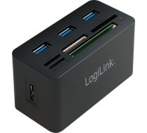 USB 3.0 centrmezgls, 3 porti, ar atmiņas karšu lasītāju