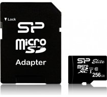 Atmiņas karte microsdxc 256gb cl10/uhs-1 100/80 mb/s elite + adapteris