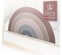 Wunderlab Aizsardzība pret kritieniem Bērnu gulta no koka ar mīļu dizainu - bērnu istabas gultas sliede pret kritieniem, bērnu gultas sargs, bērnu gulta, mājas gulta līdz 200 cm, skaista, stabila un droša