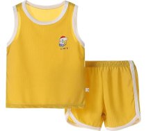 Bērnu Toddler Boys vasaras apģērbu tērpi - 2 gabali vasaras skriešanas tērps T-krekls Top + vasaras bikses Vasaras atpūtas apģērbu komplekts skriešanas futbola basketbola apģērbs Harem stila griezums 7-12 gadiem