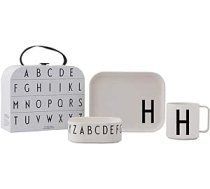 Design Letters Eat & Learn Tritan Suitcase (AZ) Bērnu dzeršanas krūzes un dzeršanas krūzes bērniem šķīvis Bērnu bļoda Tritāna galda piederumi Dāvanas atpakaļ uz skolu Ziemassvētku dāvanas bērniem