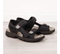 Ērtas Velcro sandales Rieker M R447 melnas / 44