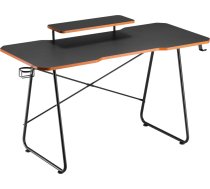 Spēļu galds ar NanoRS monitora plauktu, maks. 50kg, augstums 850mm, melns, RS170