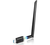 EDUP AC1300M WLAN Stick USB 3.0 WLAN adapteris 6dBi noņemama antena 802.11 AC Dual Band (5GHz 867Mbps + 2,4GHz 400Mbit/s) Tīkla sargspraudnis atbalsta Wi-Fi tīklāju galddatoram klēpjdatoram Windows/Mac OS