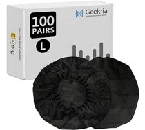 Geekria 100pairs Dehnbare Kopfhörer-Abdeckungen, Einweg-Ohrmuscheln für AKG K701, Q701, Sennheiser HD900, HD800, Razer Kraken X, 7.1 Chroma V2, Pro V2 Over-Ear Headset ANEB07CQSLZTST