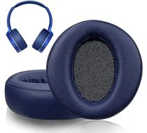 SOULWIT rezerves ausu spilventiņi priekš Sony MDR-XB950 XB950BT XB950B1 XB950N1 XB950AP austiņu nomaiņas spilventiņi ar mīkstāku proteīna ādas troksni izolējošām atmiņas putām (zilā krāsā) ANEB09YLHS7JMT