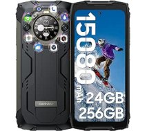 Blackview BV9300 Pro (24 GB + 256 GB) āra viedtālrunis bez līguma, 6,7 collu FHD+ 120 Hz 1,32 collu aizmugurējā displeja āra mobilais tālrunis, 15080 mAh 33 W ar 64 MP + 32 MP viedo ISO kameru, ANEB0CNTN69DQT