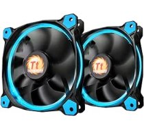 Thermaltake Riing 12 hoher Statischer Druck Circular Ring Blue LED Case/Heizkörper Lüfter mit Anti-Vibration System Triple Pack Cooling blau Twin Pack 140mm ANEB01BYB2WE0T