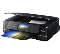Epson Expression Photo XP-970 3-in-1 tintes daudzfunkciju printeris (skeneris, kopētājs, WiFi, Ethernet, dupleksais, 10,9 cm skārienekrāns, vienas kasetnes, 6 krāsas, DIN A3) melns, 10 x 15 cm