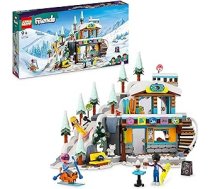 LEGO Friends slēpošanas trases un kafejnīcas ziemas komplekts ar Liann Aron un Zac mini lellēm un Fox Animal figūriņu, rotaļlieta meitenēm, zēniem un bērniem, Creative 41756