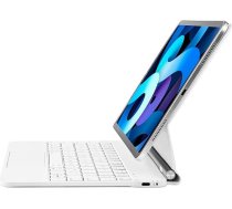 Synchro tastatūras futrālis iPad Pro 11 collu (4./3./2./1. paaudzes) 2022, iPad Air 10.9, 5. un 4. paaudzes, vācu QWERTZ Magic Keyboard Case with Backlit Magnetic (White)