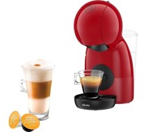 Krups Nescafé Dolce Gusto Piccolo XS, kapsulveida kafijas automāts, karsto un auksto dzērienu pagatavošanai, 15 bāru sūkņa spiediens, manuāla ūdens dozēšana, kafijas automāts, sarkans